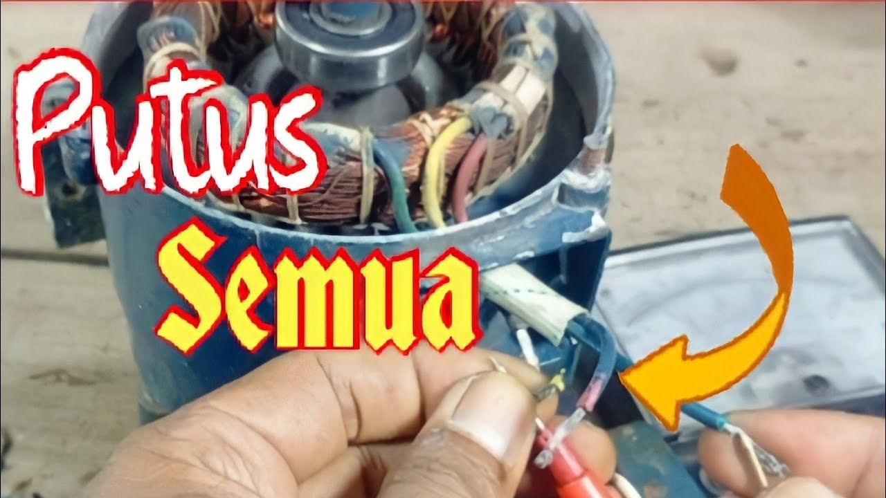 Pompa air lilitan putus semua, ini cara memperbaikinya tanpa menyepul ulang