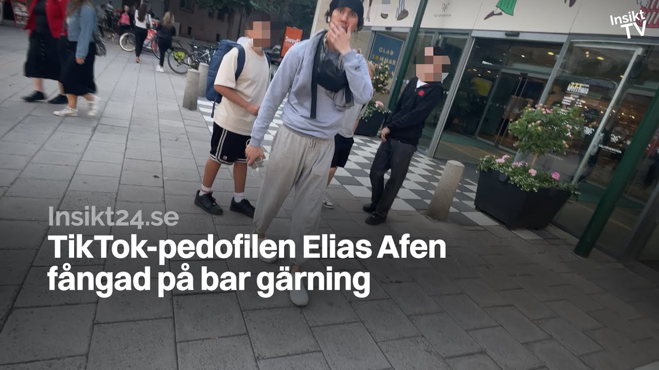 TikTok-pedofilen Elias Afen tagen p&aring; bar g&auml;rning