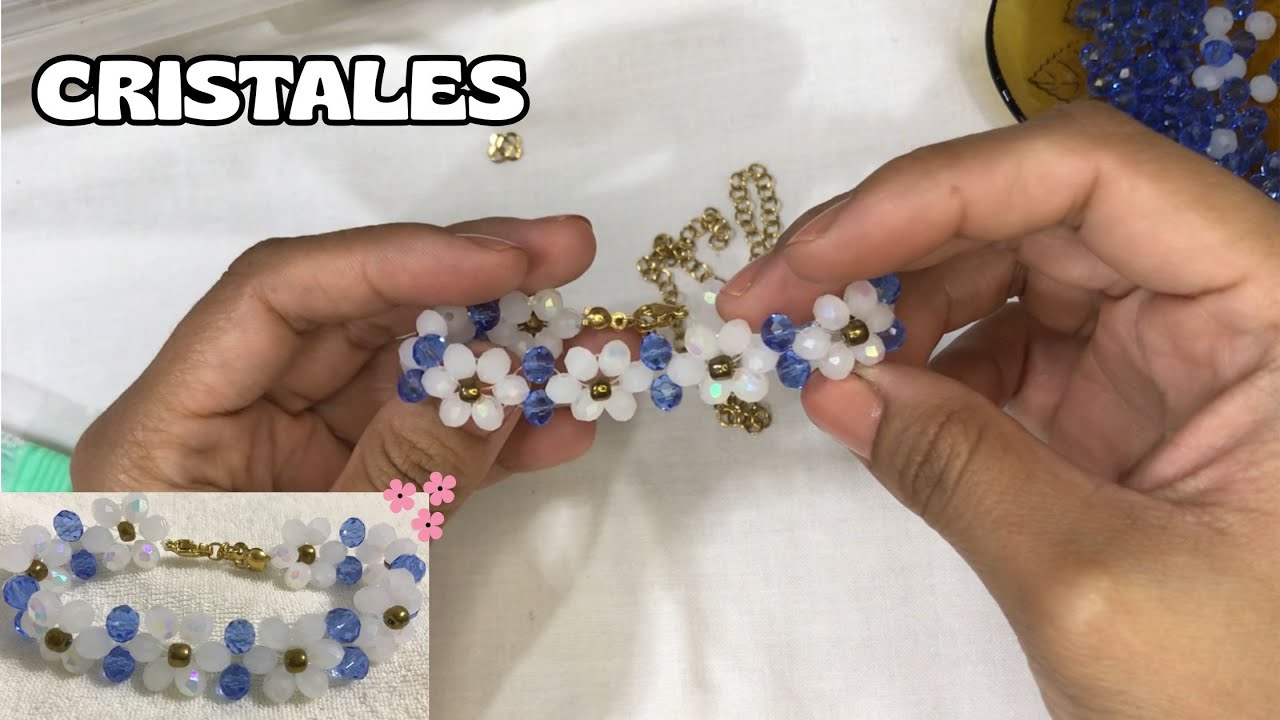 Pulsera de flore con cristales paso a paso