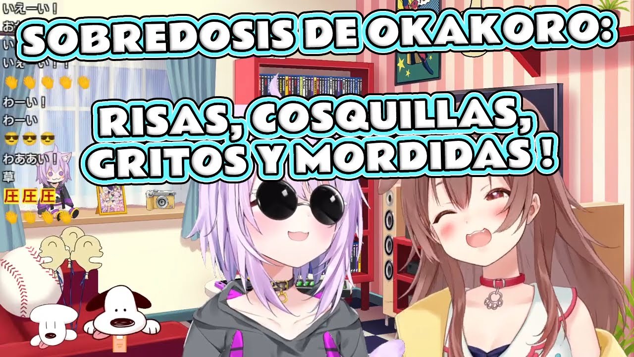 Okayu y Korone divirtiéndose juntas en su collab en persona [Hololive] [Sub. Español]