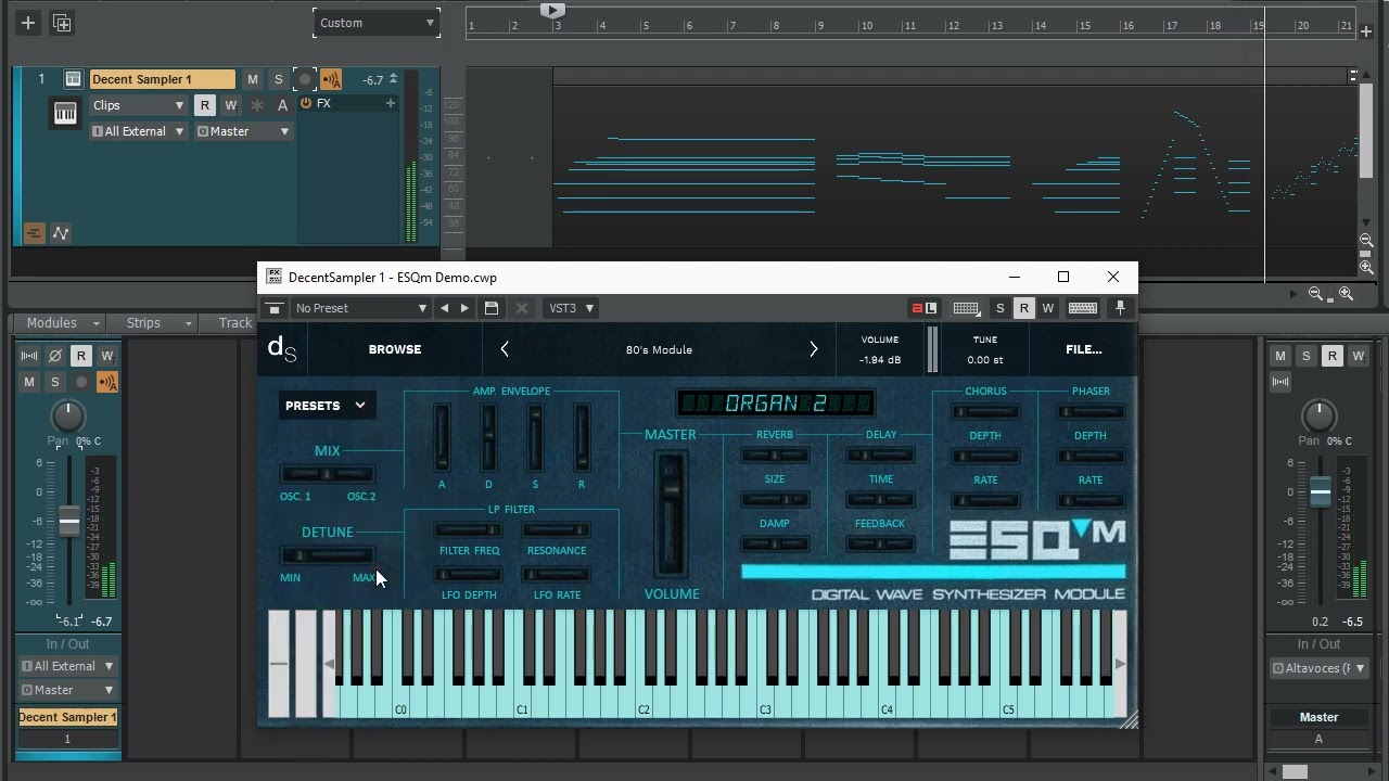 80's Module - Decent Sampler Instrument (demo)