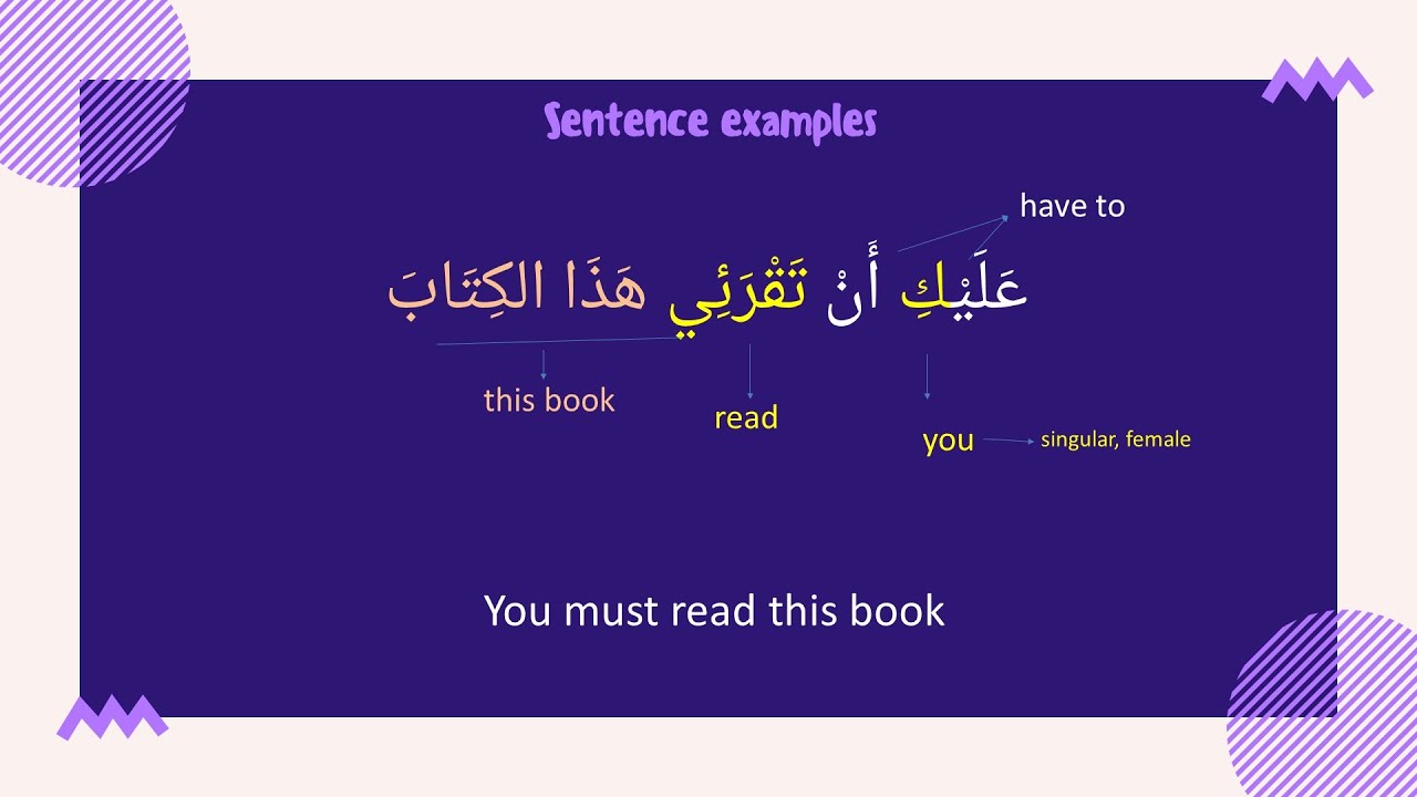 Necessity Expression in Arabic | must - have to