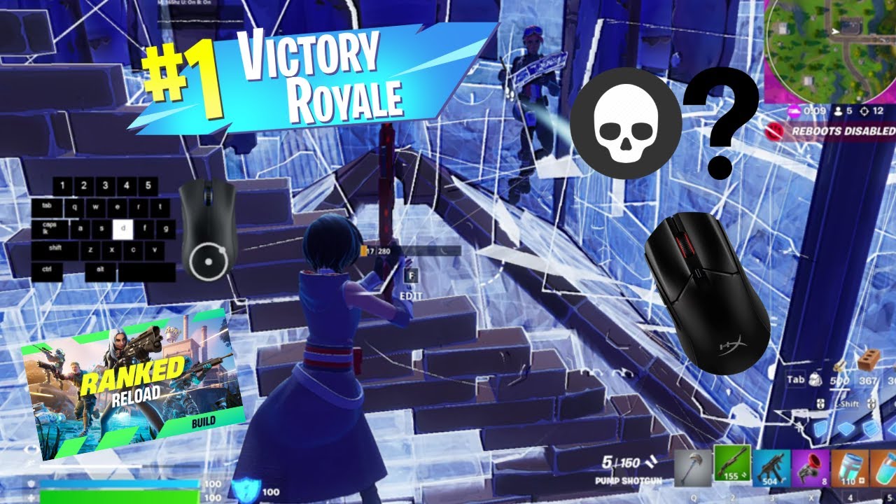 Fortnite  Reload HyperX Pulsefire Haste 2  Wireless Mouse Gameplay