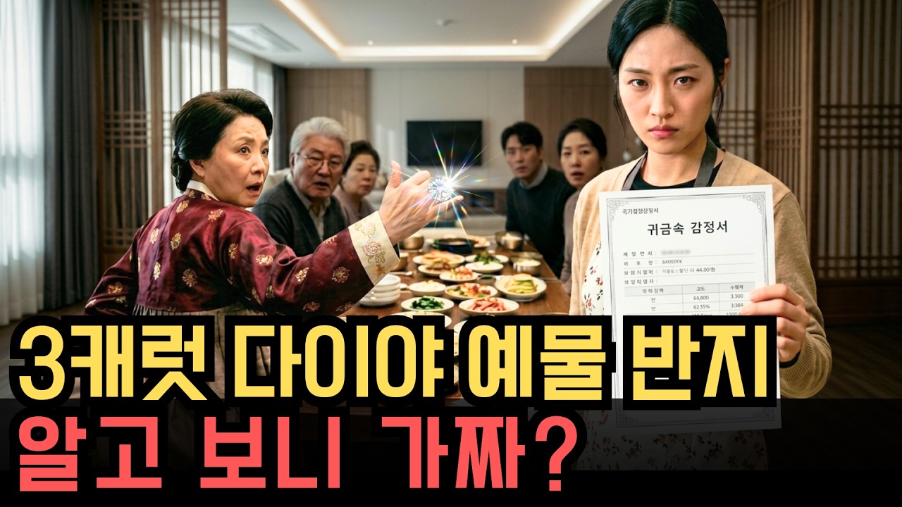 가짜 다이아 주고 진짜는 자기가 낀 시어머니, 감정서 보고 놀라 자빠지는데...
