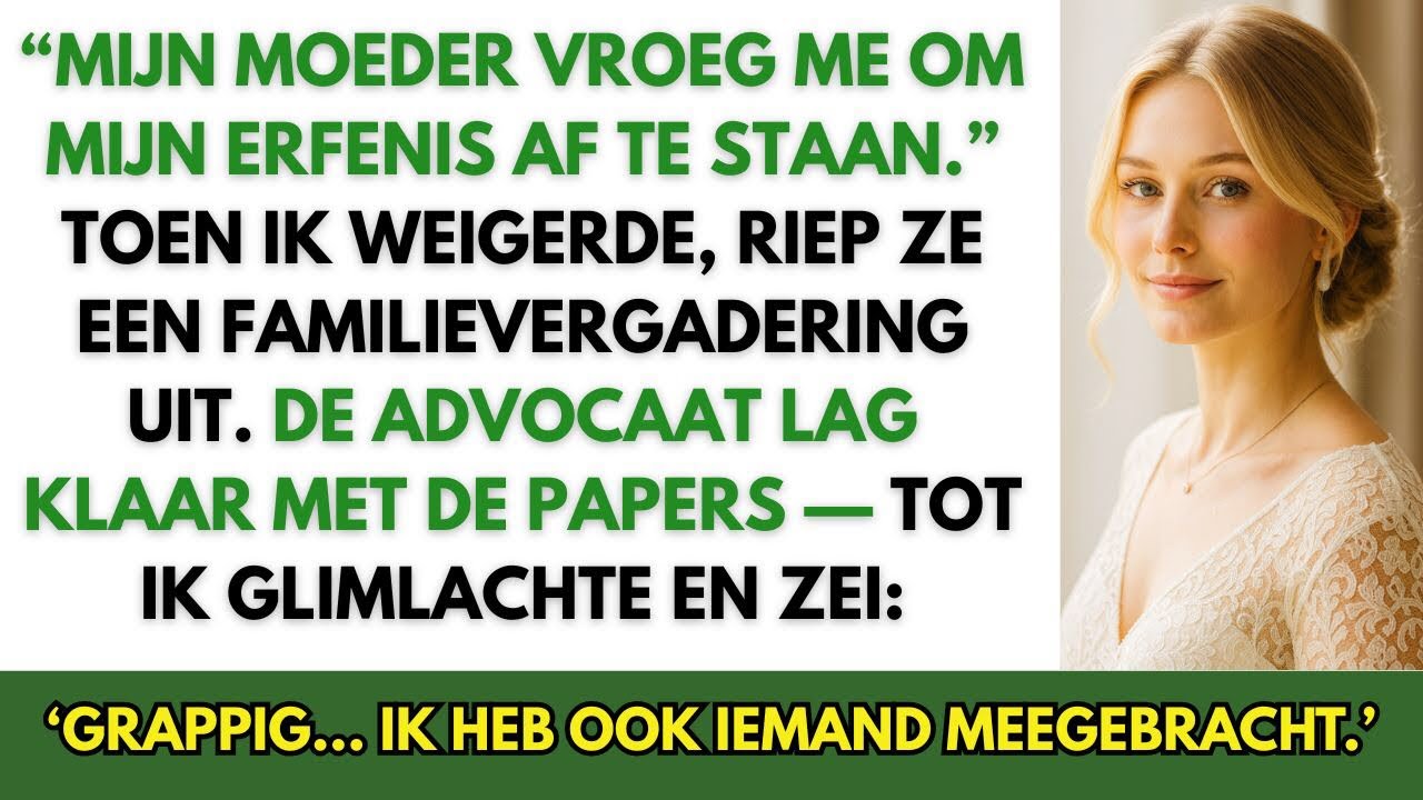 Mijn moeder wilde mijn erfenis – toen ik weigerde, riep ze een familievergadering uit