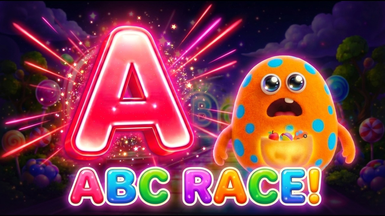 Bumble’s Fun ABC Race! 🐝 A to Z Surprise Letters | Kids 3D Animation