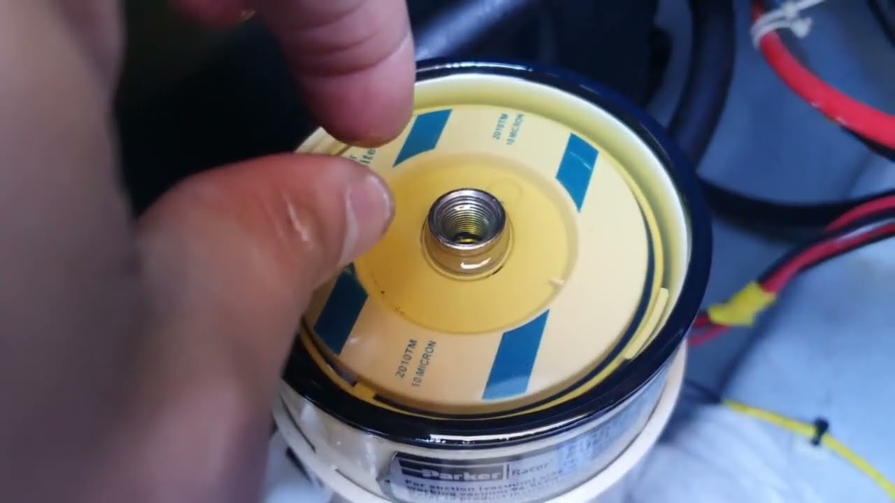 Changing filter insert Racor diesel filter and similar models.
