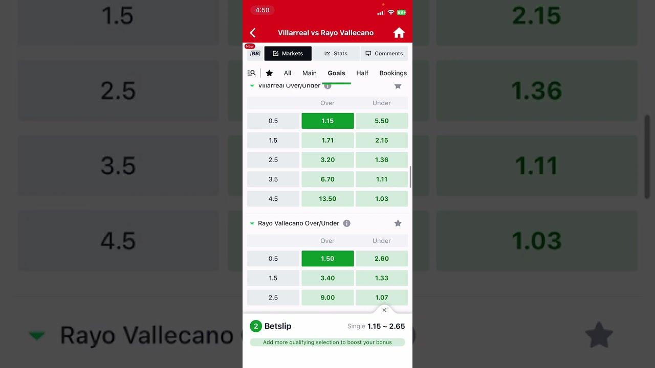 Over 2.5 Goals betting, smart strategies 