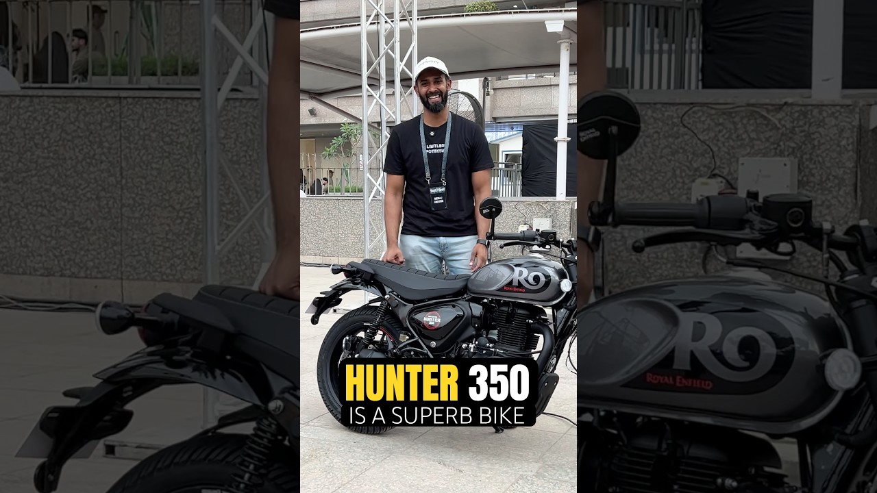 Обожаю Royal Enfield Hunter350! #шорты #shortsfeed #bts #смешно #reels #ytviral #hunter350 #байкер