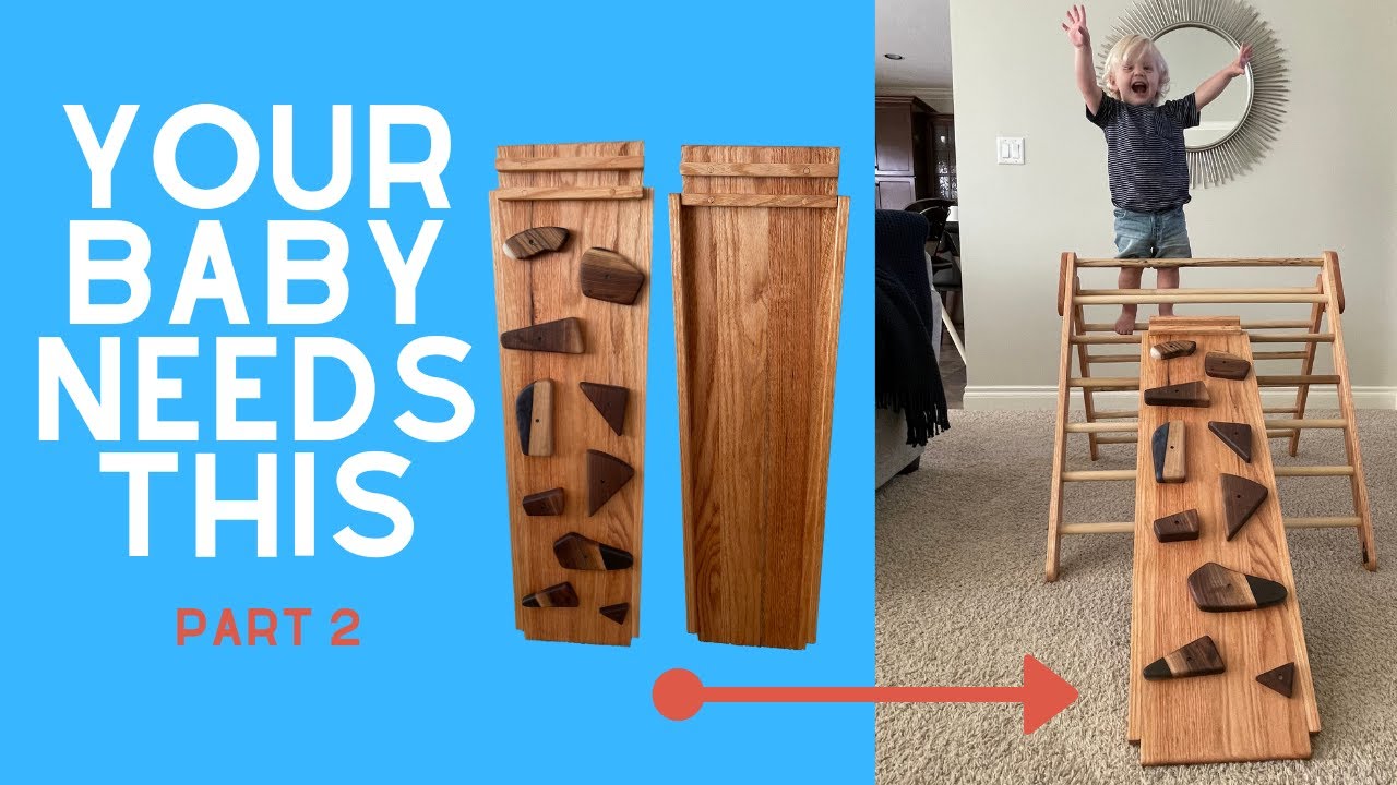 How To Make A Pikler Triangle | Climbing Ramp & Slide For Kids