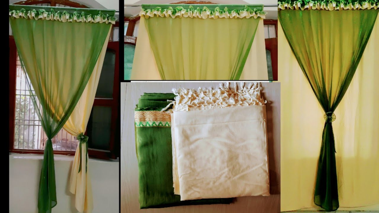 purani saree se curtain kaise banaye/curtains/parda kaise banaye/curtain ideas/reuse old saree/DIY