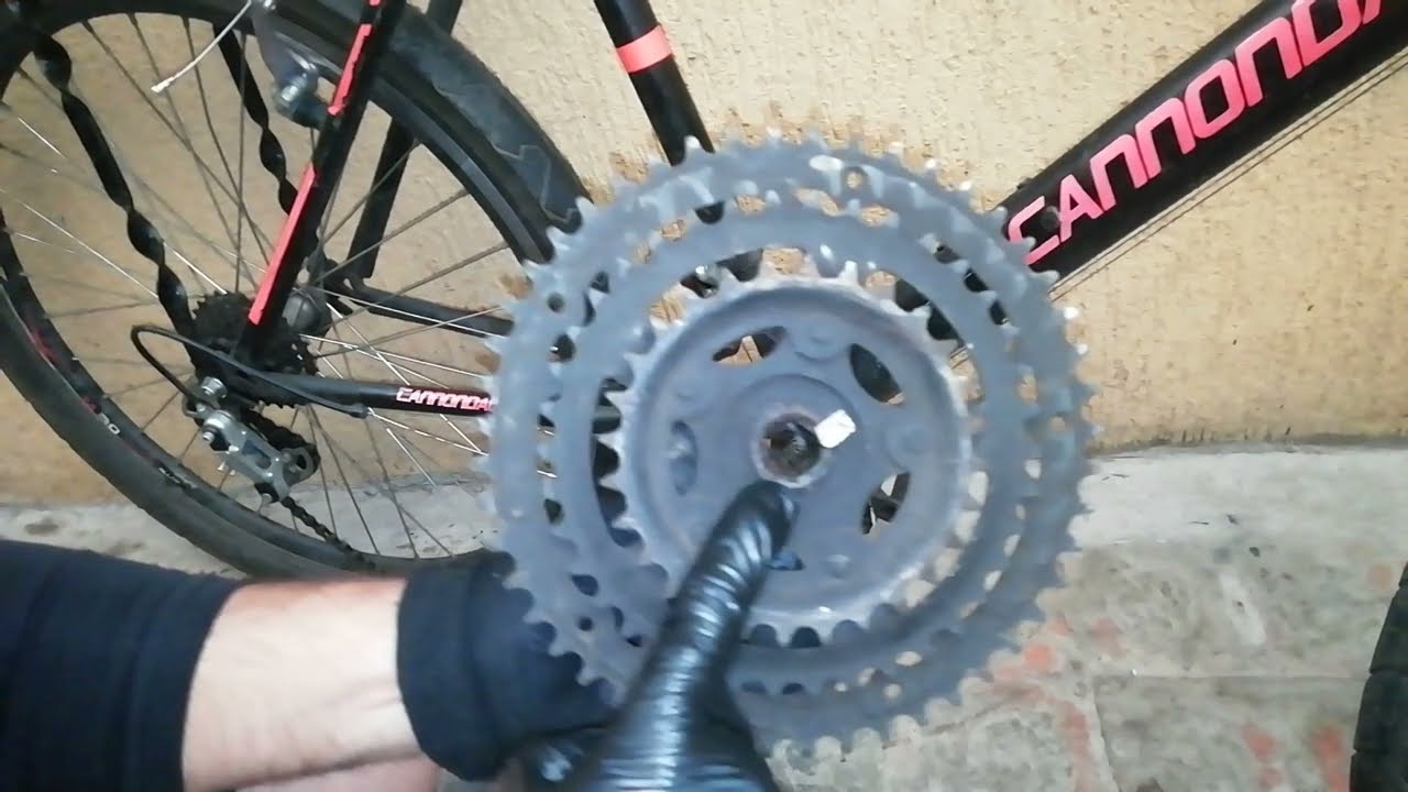 C&Oacute;MO CAMBIAR UN TRIPLATO DE UNA BICICLETA | ARREGLO PLATO DOBLADO | CAMBIAR UN CARTUCHO DE BICICLETA
