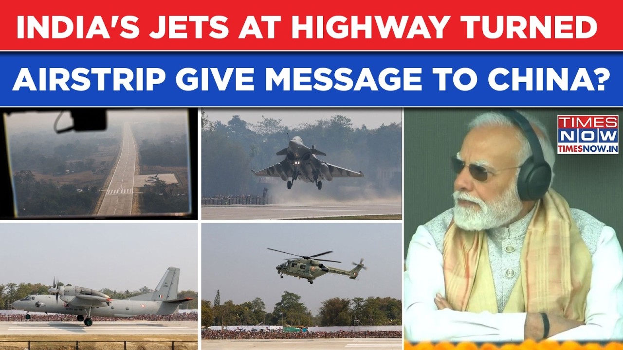 India's Roaring Jets At Assam's Highway-Turned Airstrip Give Strong Message To China? ELF Ready