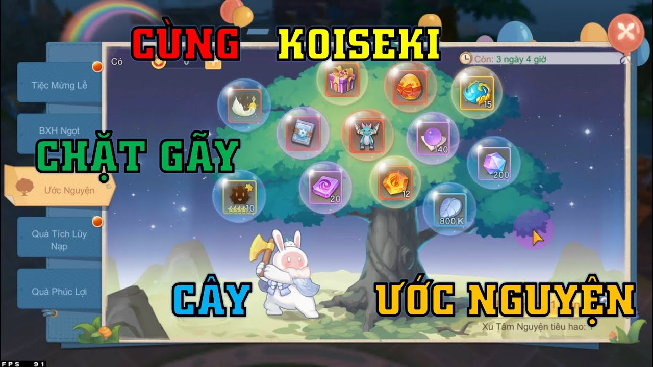C&ugrave;ng KOISEKI Chặt G&atilde;y C&Acirc;Y ƯỚC NGUYỆN | Cloud Song VNG