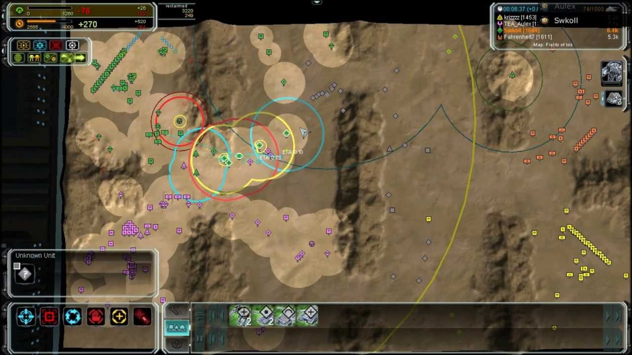 Supreme Commander Dual Gameplay 1: Swkoll and Aulex on Isis