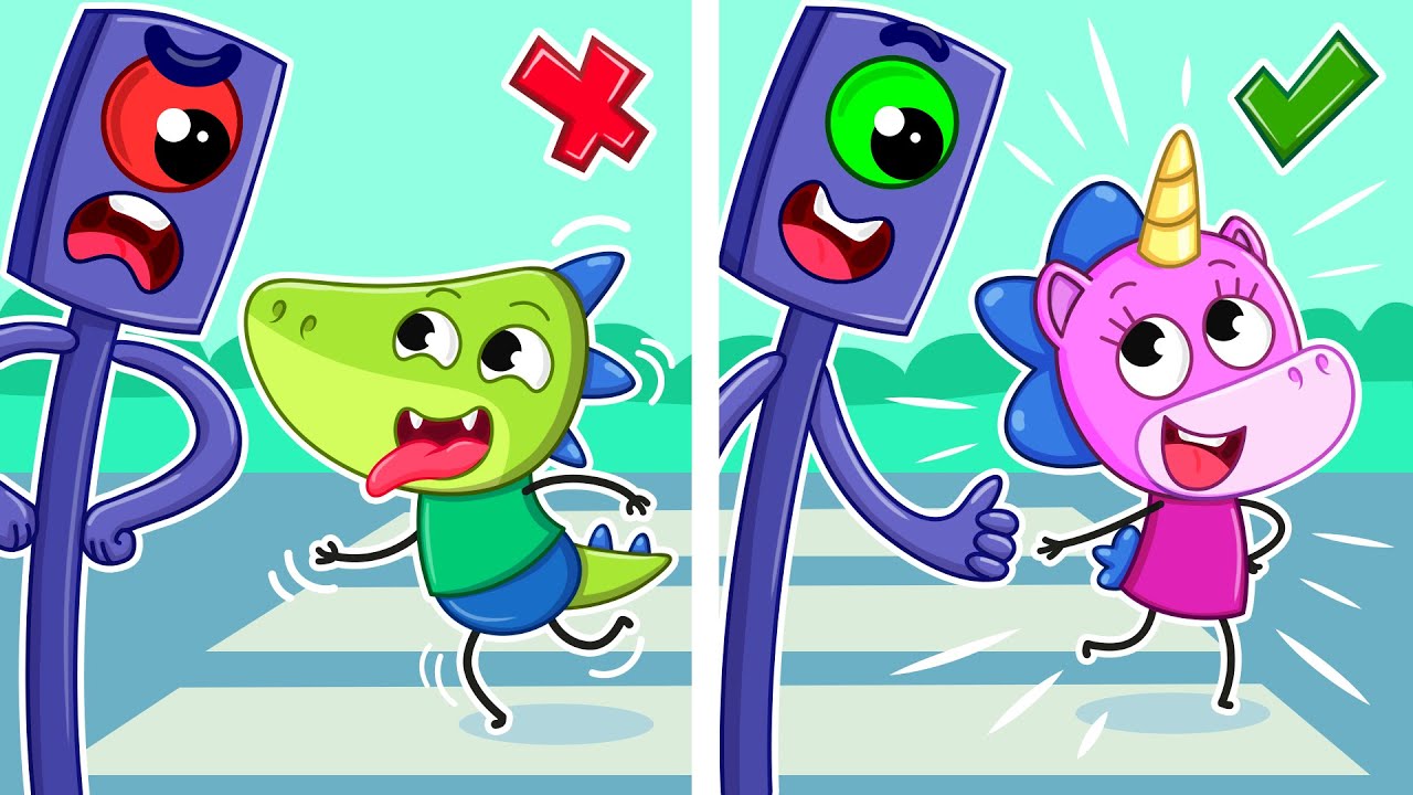 Traffic Safety Rules! | Learn Road Rules + More Useful Kids Cartoons | Teeny Mimi