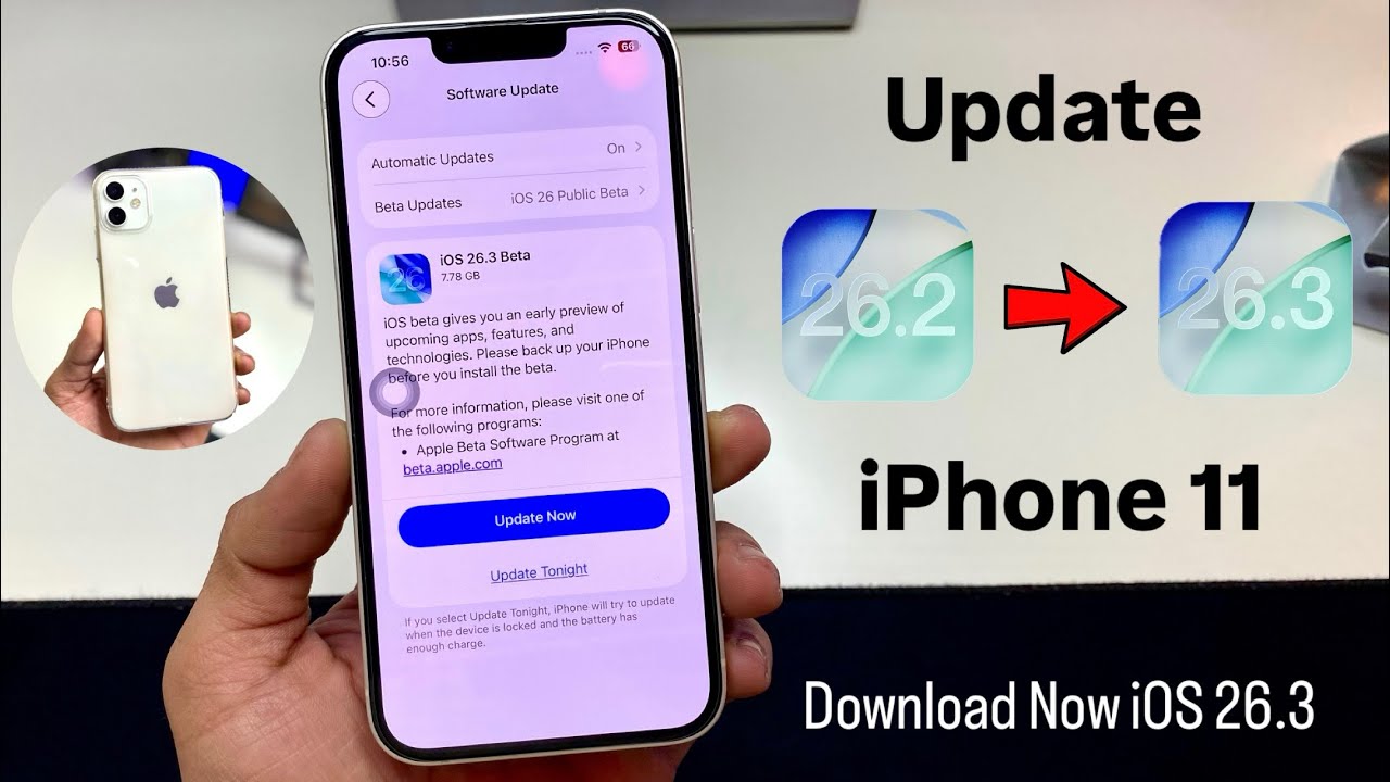 How to Update iPhone 11 from iOS 26.2 to iOS 26.3 - installed iOS 26.3 on iPhone 11