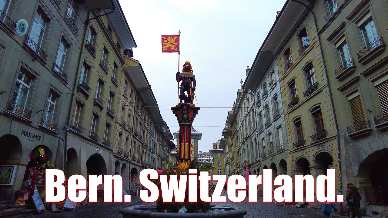 Bern Switzerland. Walking Tour 🇨🇭 | Old Town, Streets & Atmosphere.4K Walking Tour.