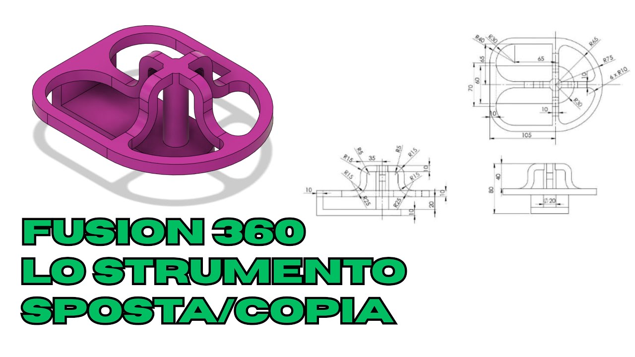 Fusion 360 - Lo strumento sposta/copia nella realizzazione di uno sketch
