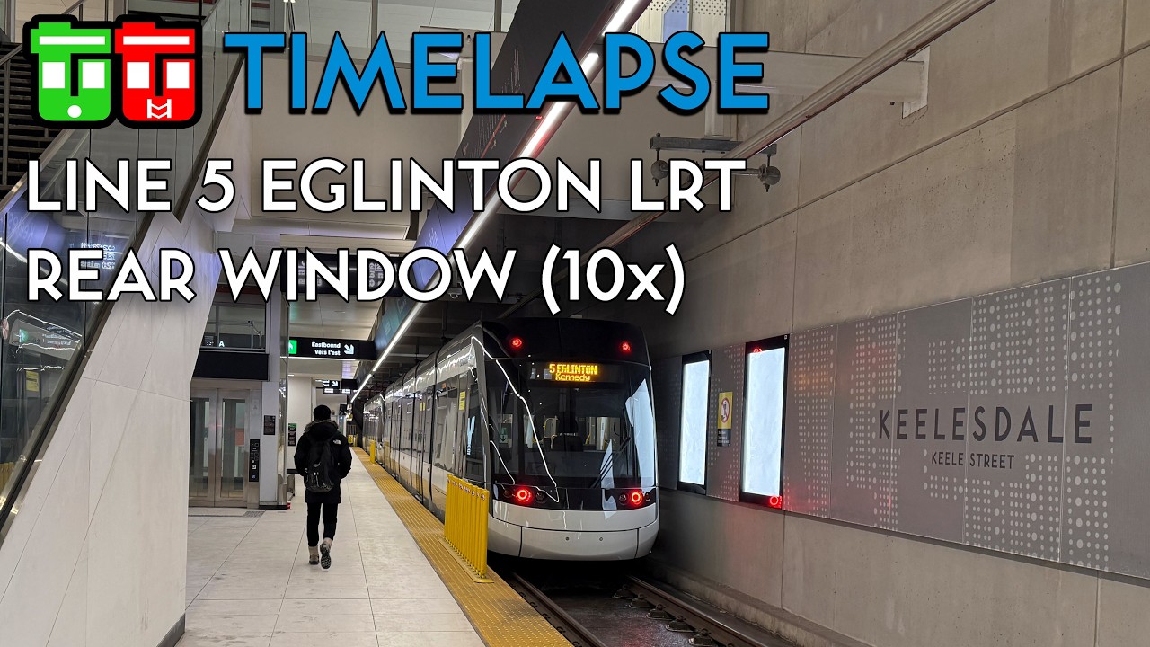 TT Timelapse - Line 5 Eglinton LRT Rear Window (10x) (Corrected Version)