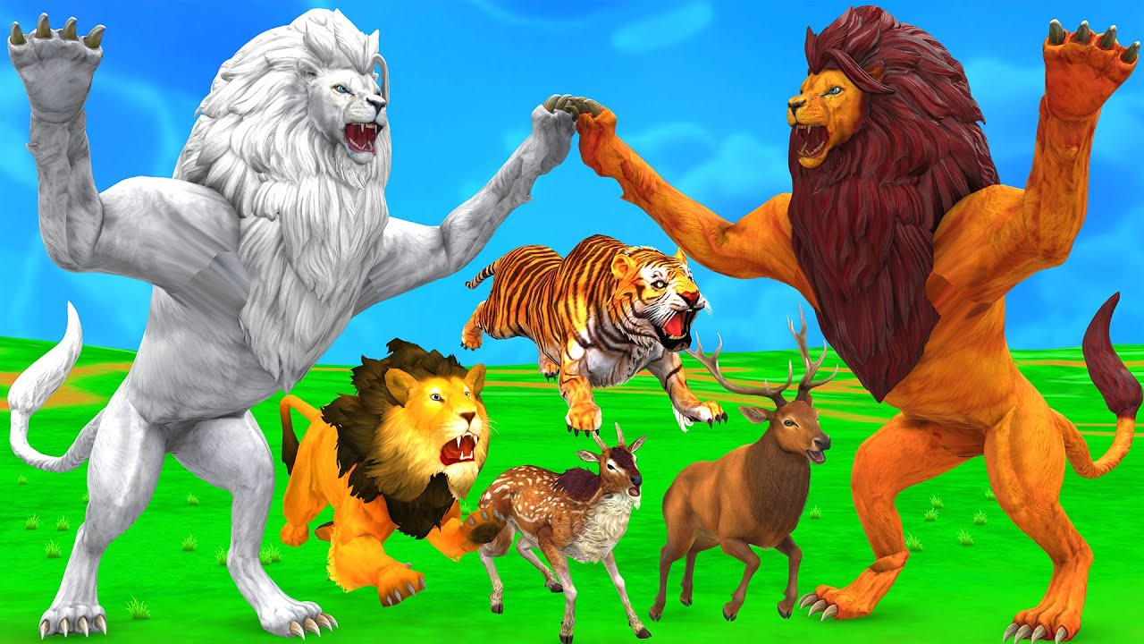 सफेद शेर परिवार के बीच बदले की जंग और बेटे ने लिया बचपन का बदला Lion vs Safed Sher Ki Kahani