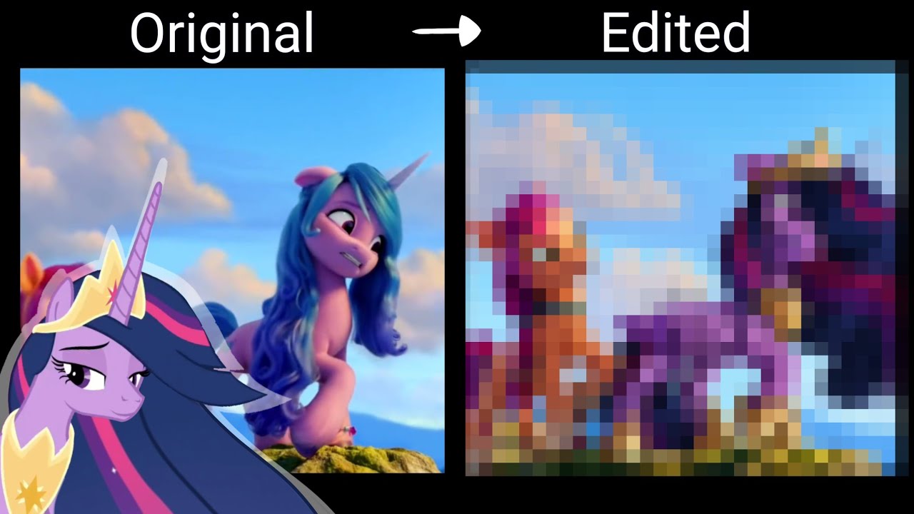 Sunny meets Princess Twilight Sparkle! (photo editing #mlpspeedpaint )