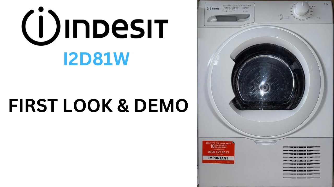 Indesit Turn & Go I2D81W Consenser Tumble Dryer - First Look & Demo