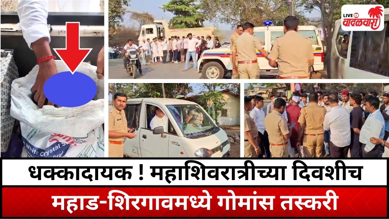 महाशिवरात्रीच्या दिवशीच महाडमध्ये घडले अघटित; गोरक्षकांचा शिरगाव चेकपोस्टला घेराव | Vadalwara Live