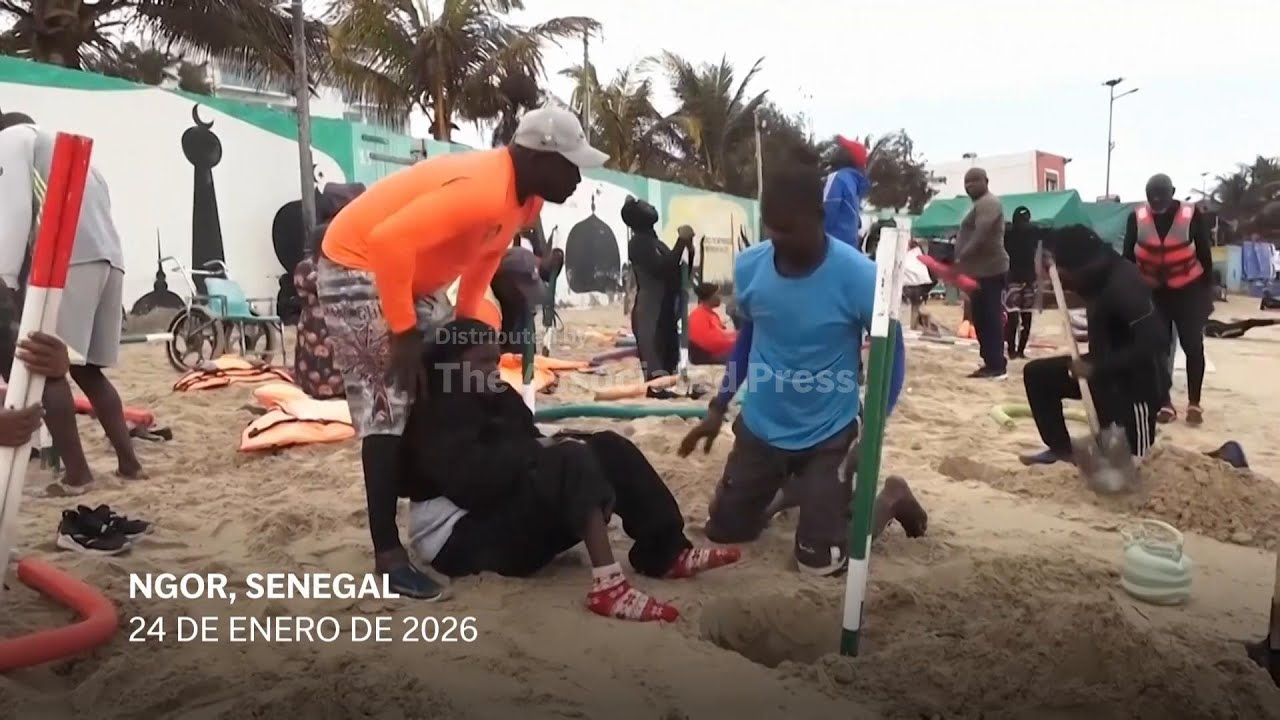 Senegal: Gimnasio en la playa ofrece esperanza y sanación con ejercicio en las olas