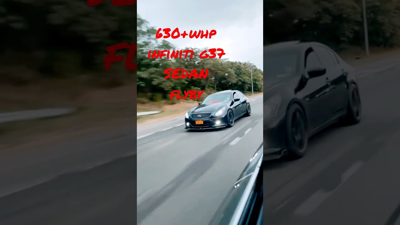630+WHP Boosted Infiniti G37 *FLYBY* AdminTuned Supercharged sedan 😤🚀