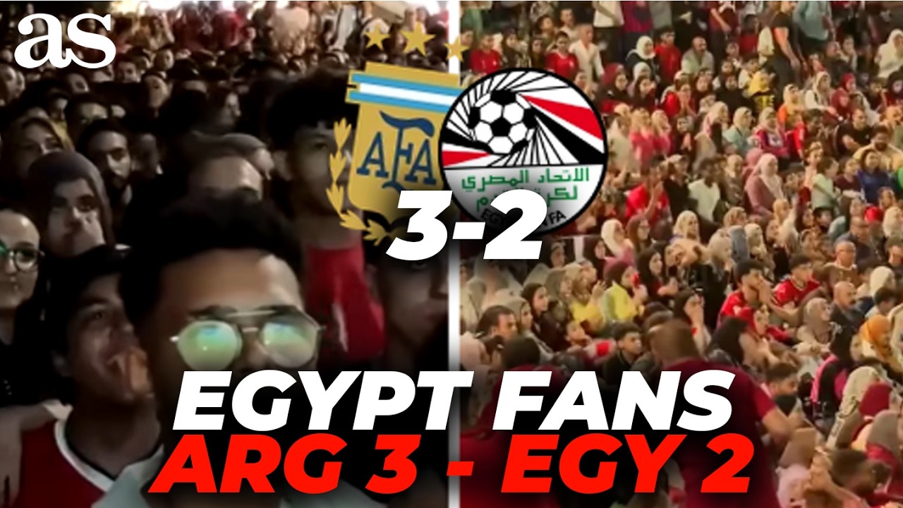 EGYPTIAN FANS CAN&acute;T BELIEVE: ARGENTINA&acute;S COMEBACK SILENCE EL CAIRO | ARGENTINA 3 - EGYPT 2