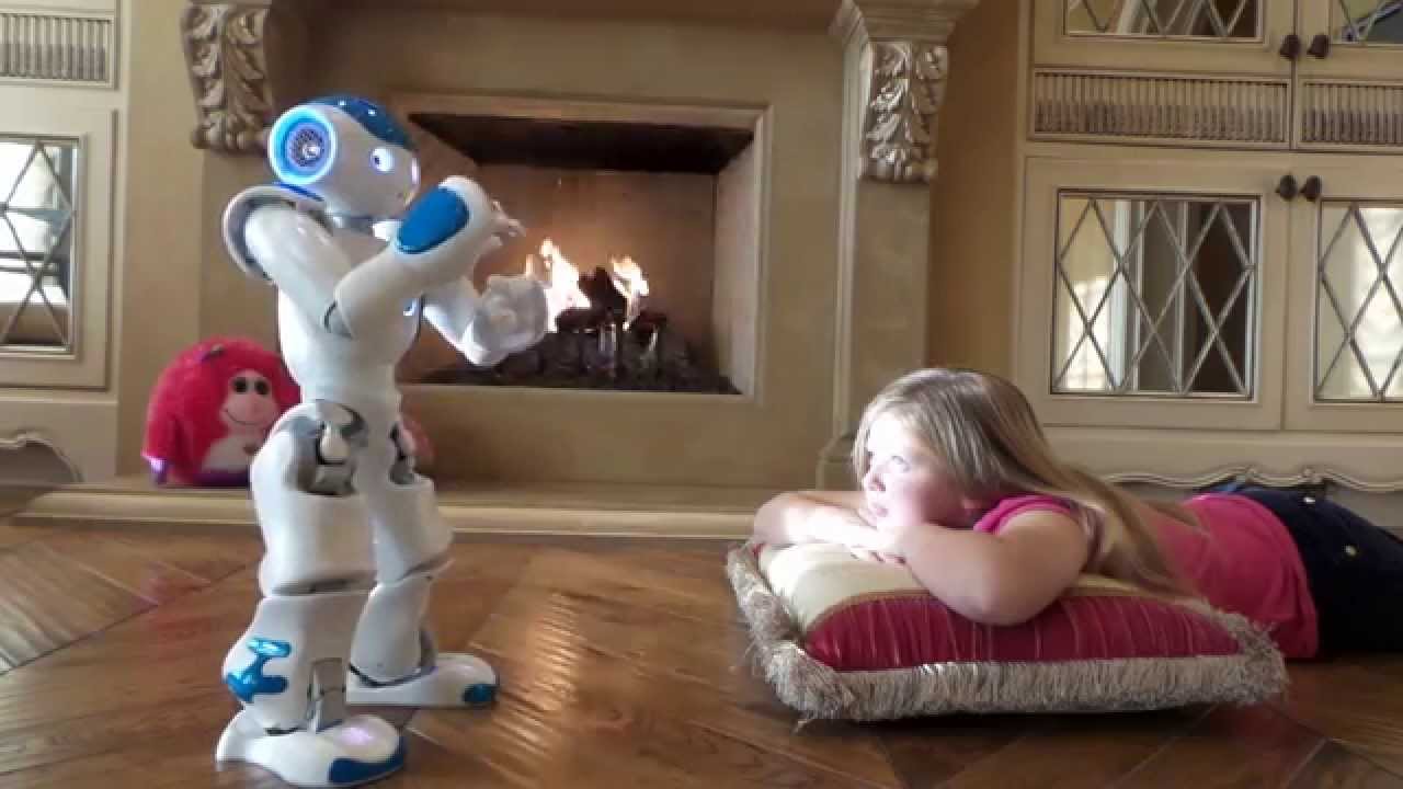 Nao Humanoid Robot Tells a Story of The Three Little Pigs