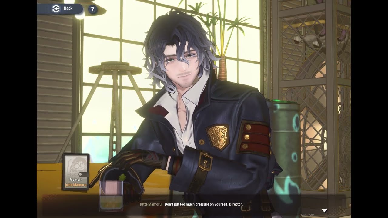 Ash Echoes - Jutte Mamoru CN voice lines + tea time chat (CV: 刘琮 Liu Cong)