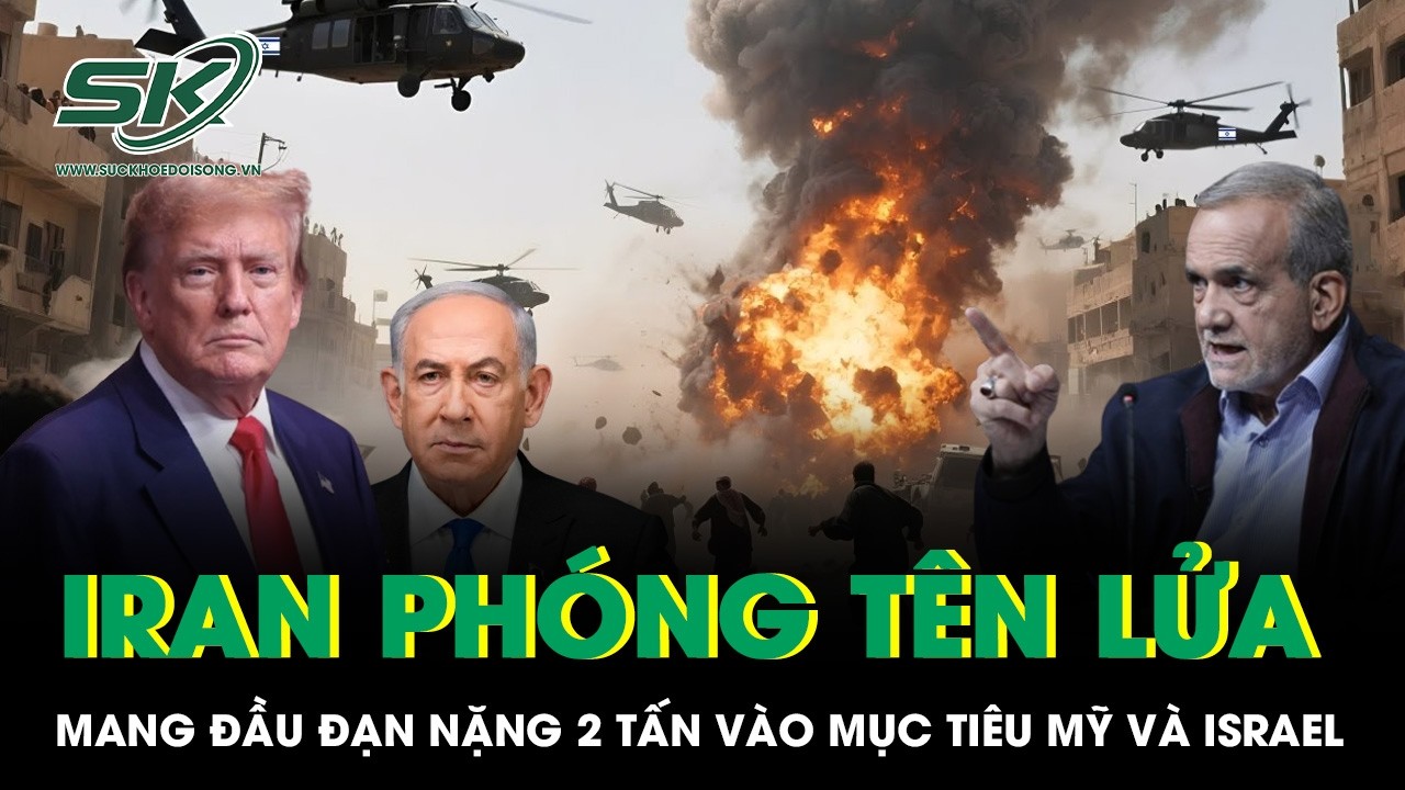 Iran ồ ạt phóng tên lửa “quái vật” mang đầu đạn nặng 2 tấn, phá hủy căn cứ Mỹ và Israel