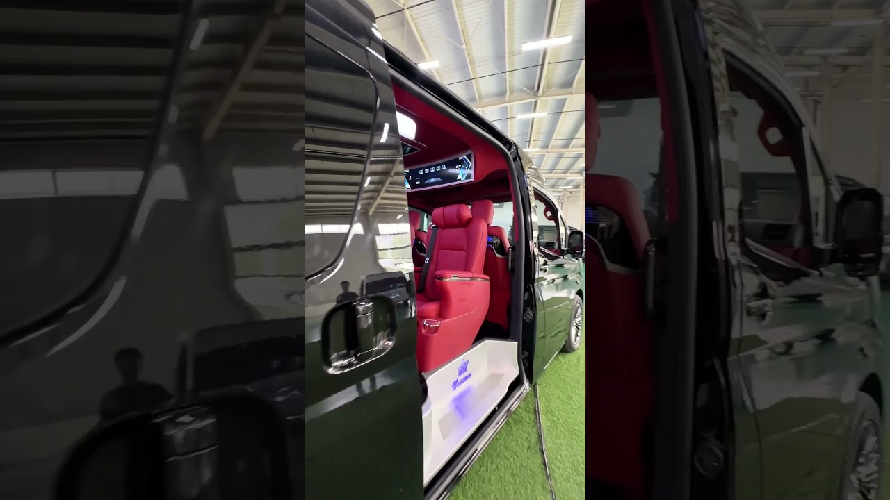 Toyota Hiace 9-Seater | Premium Red Interior Luxury Conversion