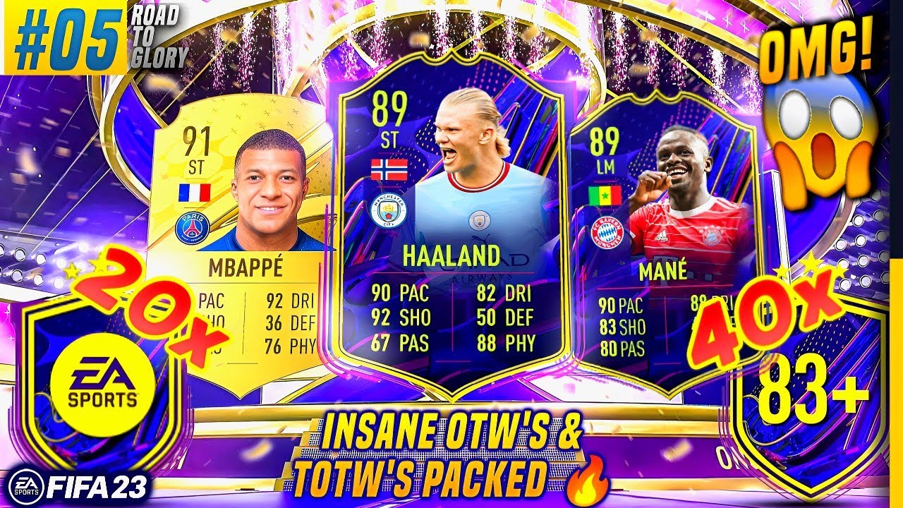 WOW! OPENED 20x GUARANTEED OTW & 40x 83+ UPGRADE PACKS - INSANE PLAYERS PACKED | FIFA 23 • RTG #05 😱