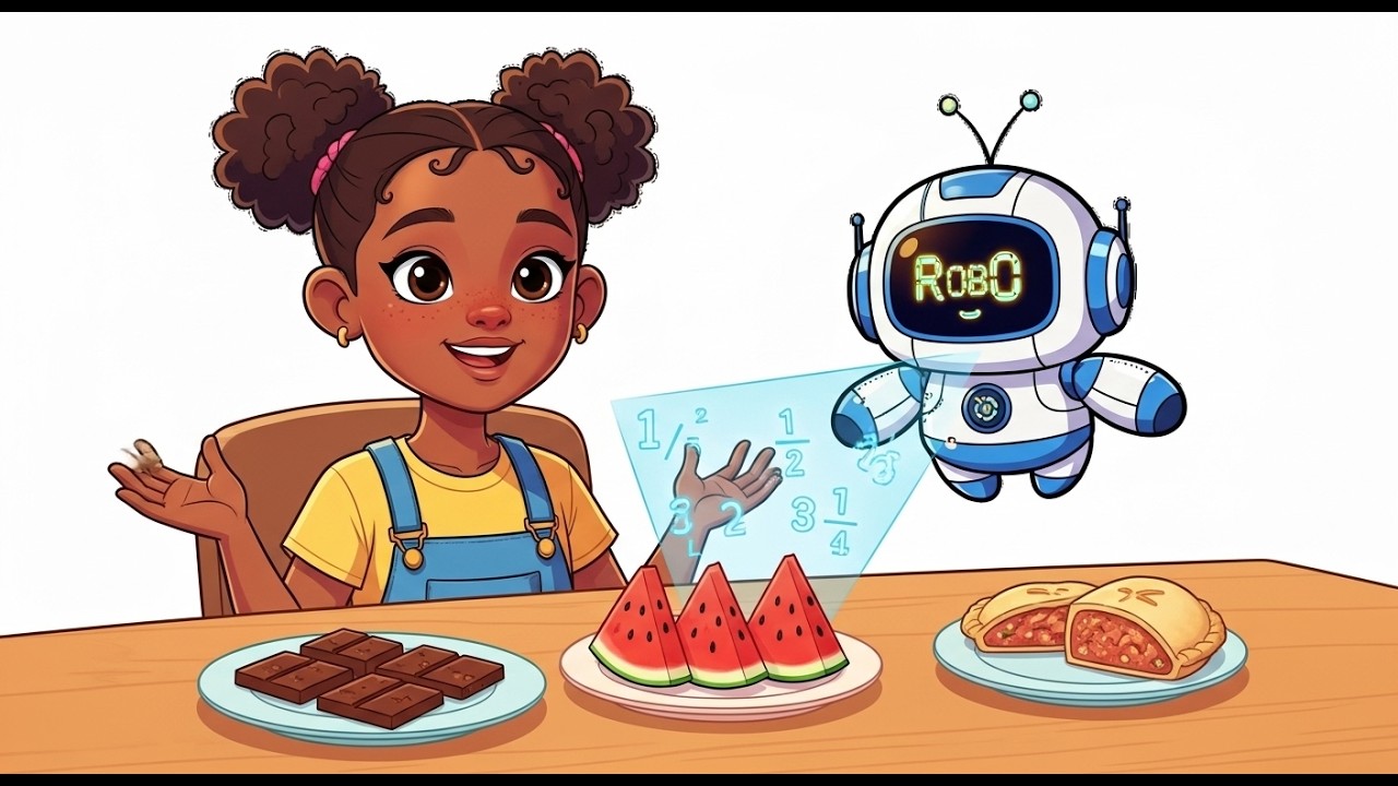 Fractions Made Fun for Kids 🍕 | Learn Fractions Easily with Timi & Robo (Grade 3–5 Math)