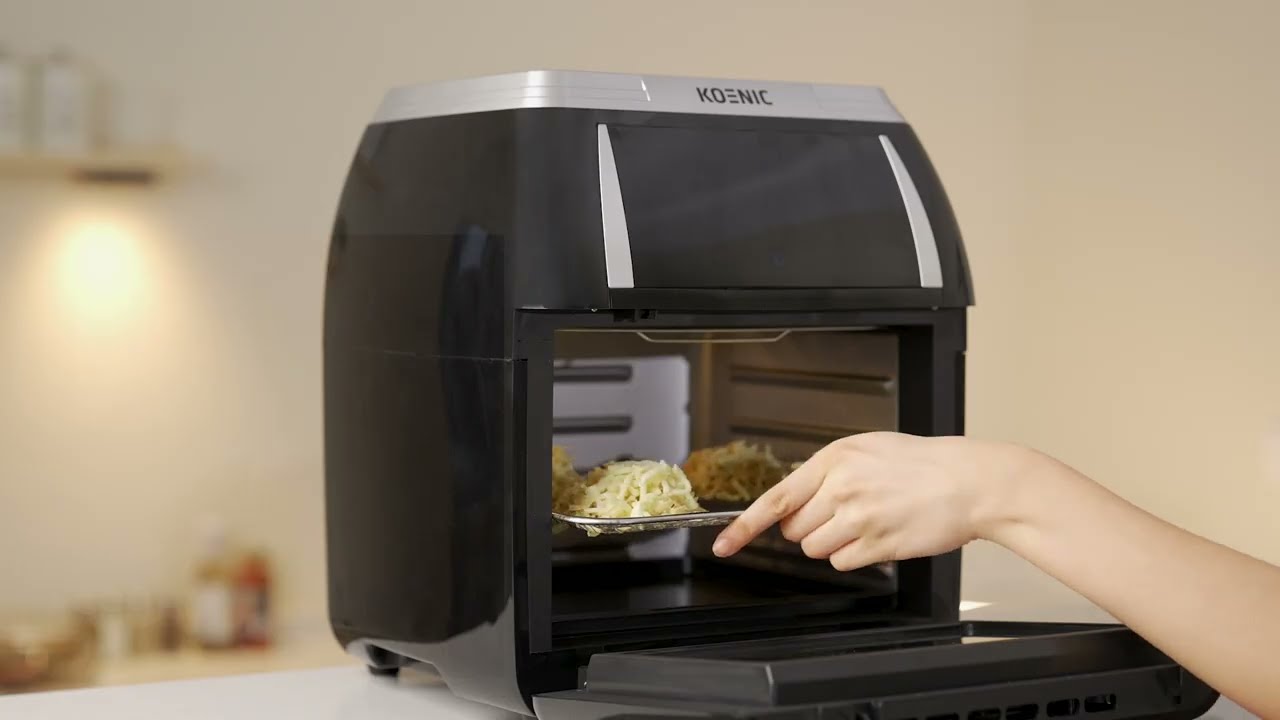 A product demonstration video for the KOENIC air fryer