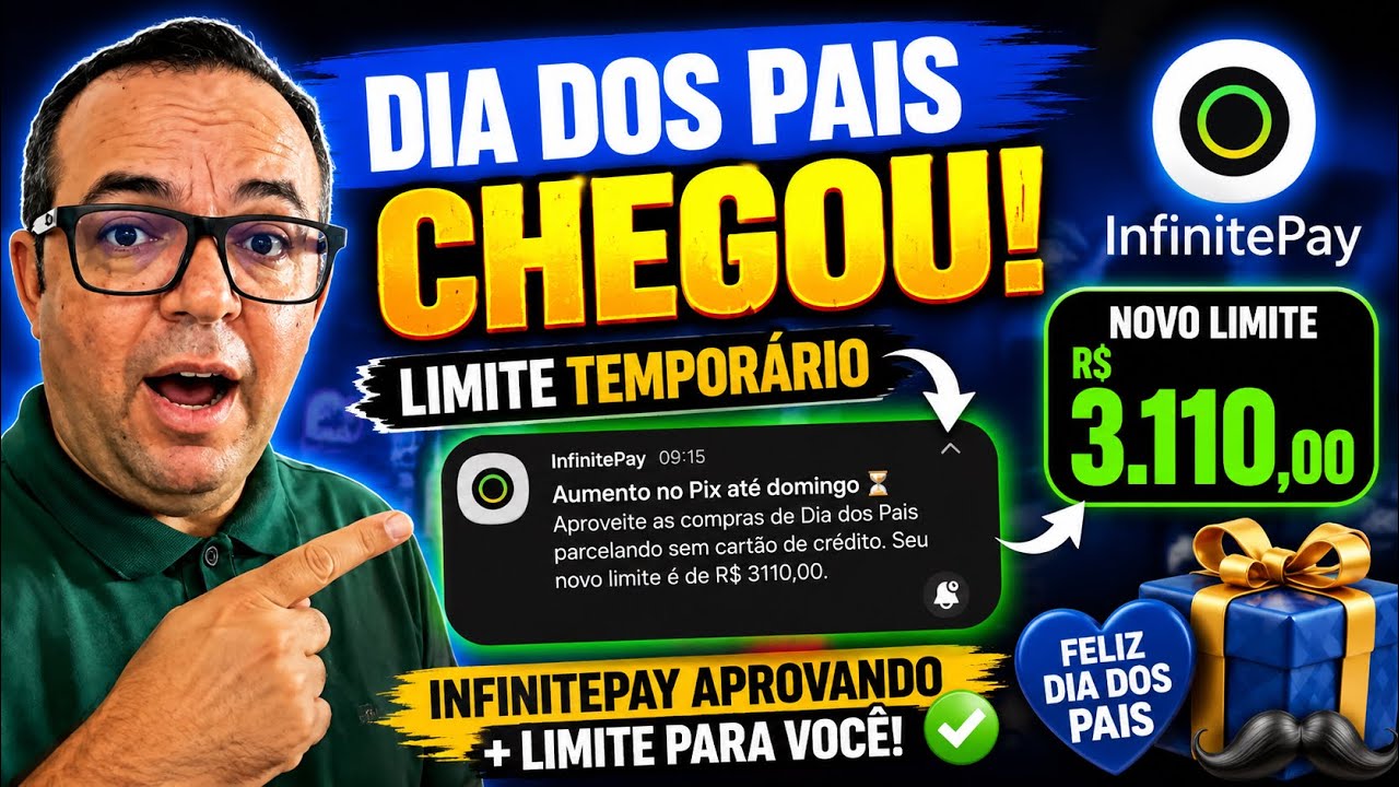 💳 ATEN&Ccedil;&Atilde;O CHEGOU Limite tempor&aacute;rio InfinitePay em dobro veja o seu aumento o limite cart&atilde;o Renner