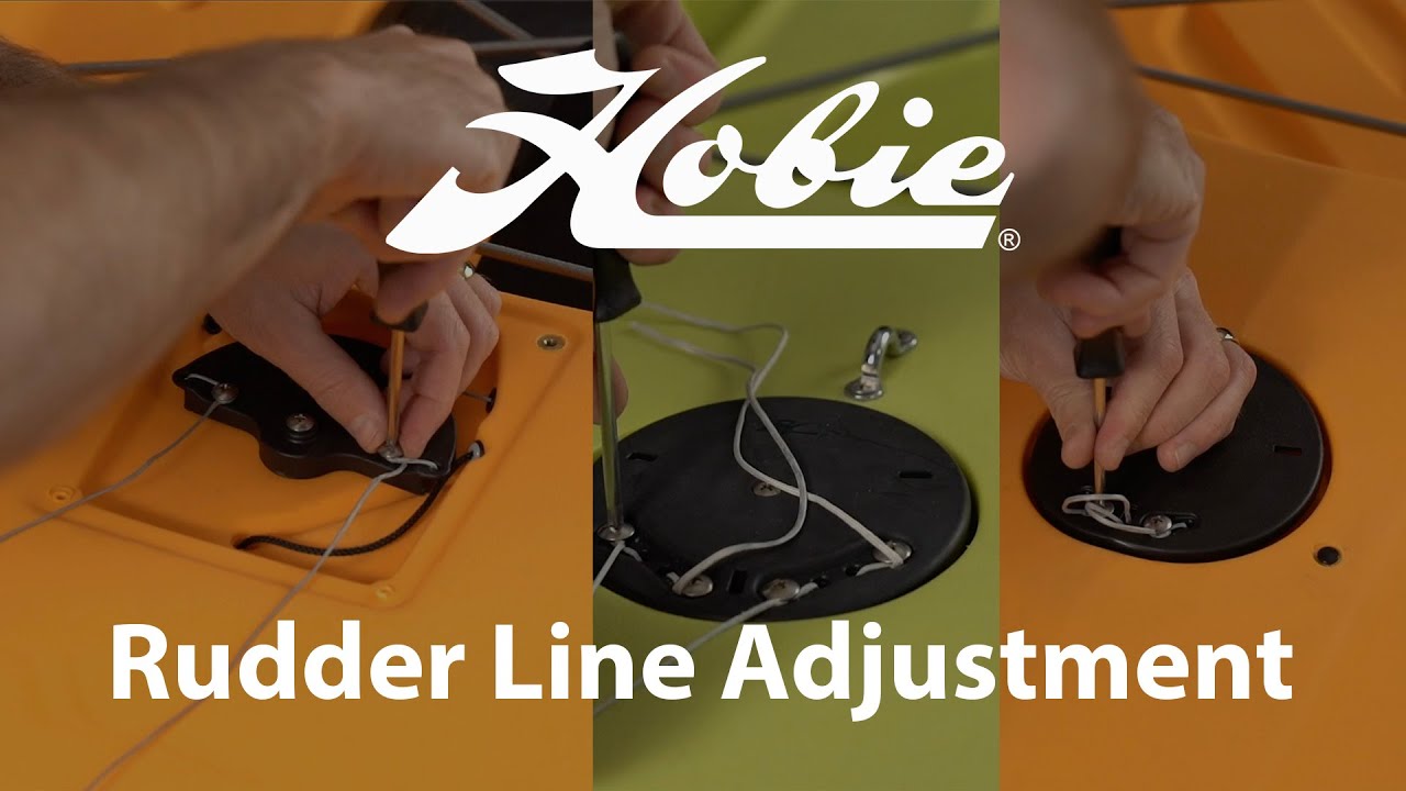 Rudder Line Adjustment for Hobie Kayaks