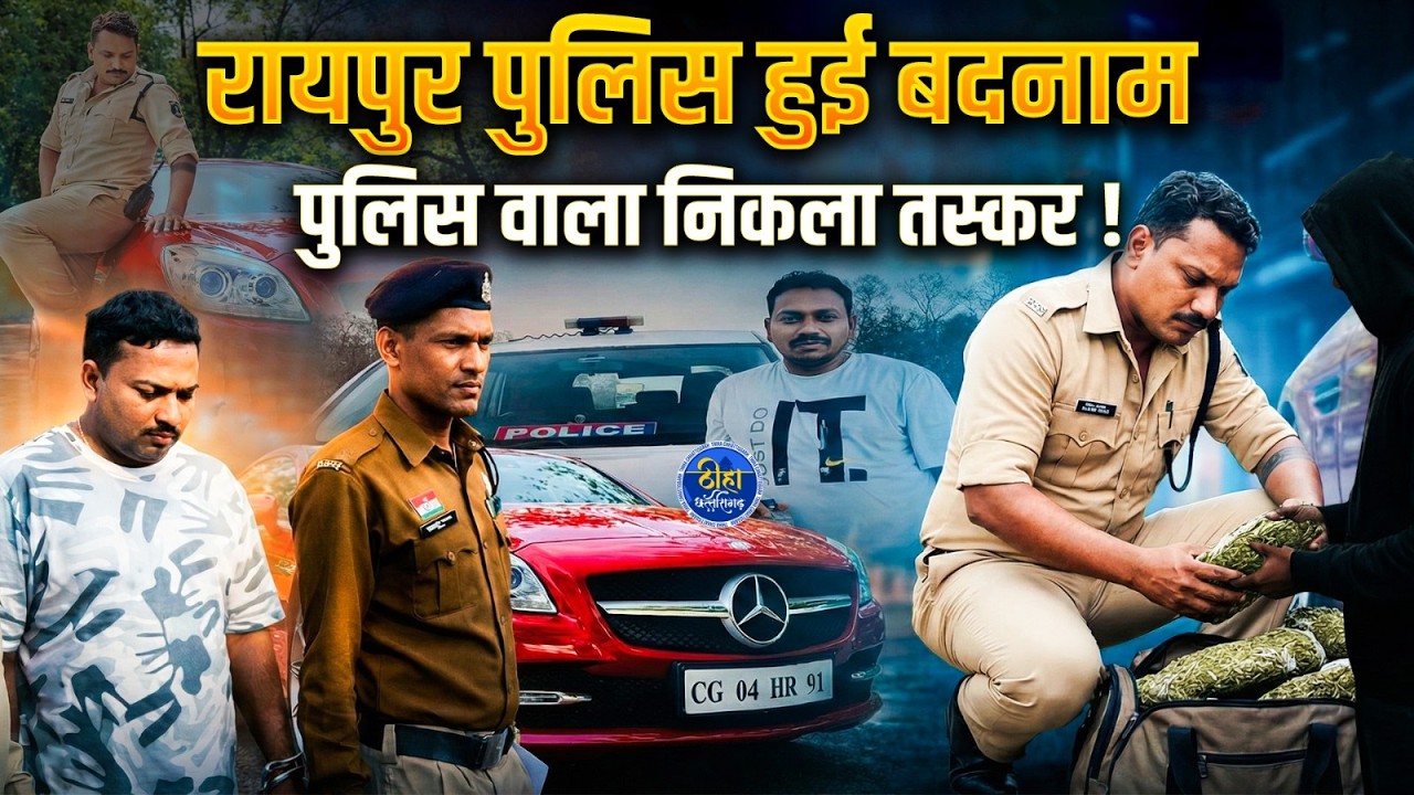 रायपुर पुलिस हुई बदनाम, पुलिस वाला निकला ड्रग्स तस्कर! Raipur | Amanaka | Tikarapara| Himashu Burman