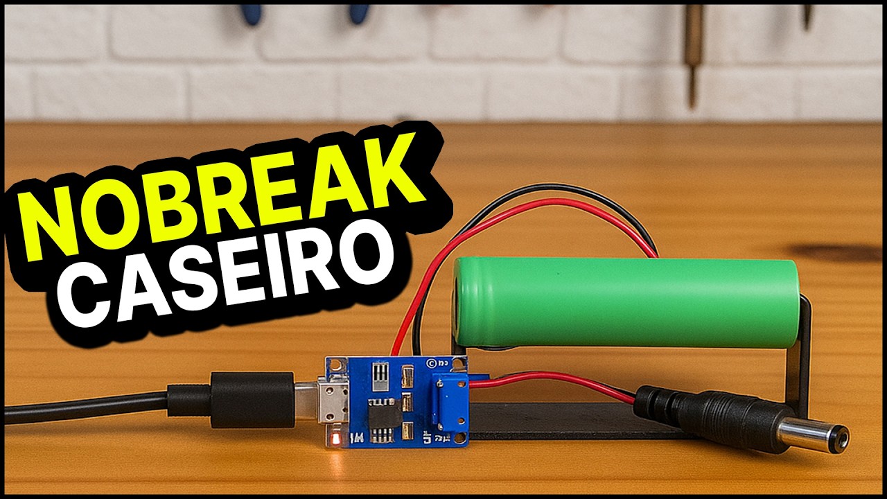 🔌 Como Fazer um Nobreak Caseiro! NUNCA MAIS FIQUE SEM INTERNET 🚀