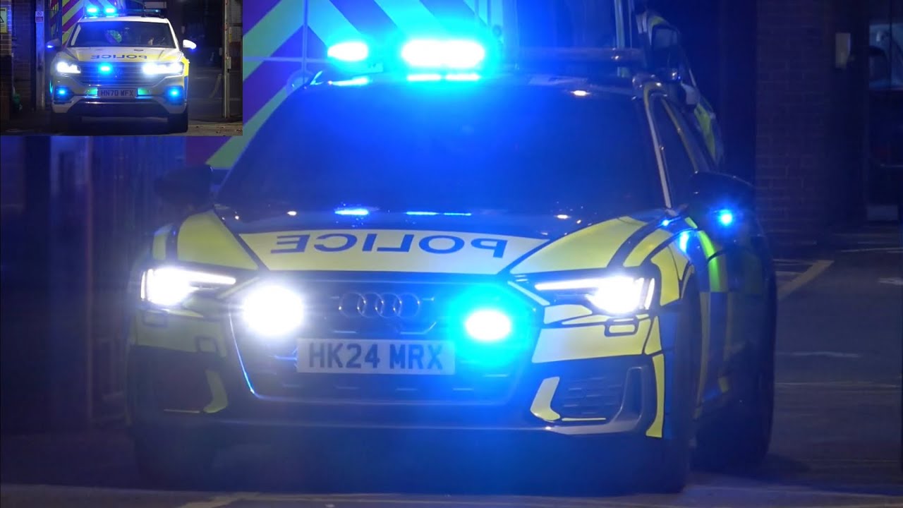 *BRAND NEW AUDI* Hampshire Constabulary, Marked Roads Policing Unit, Audi A6 & VW Tourag responding.
