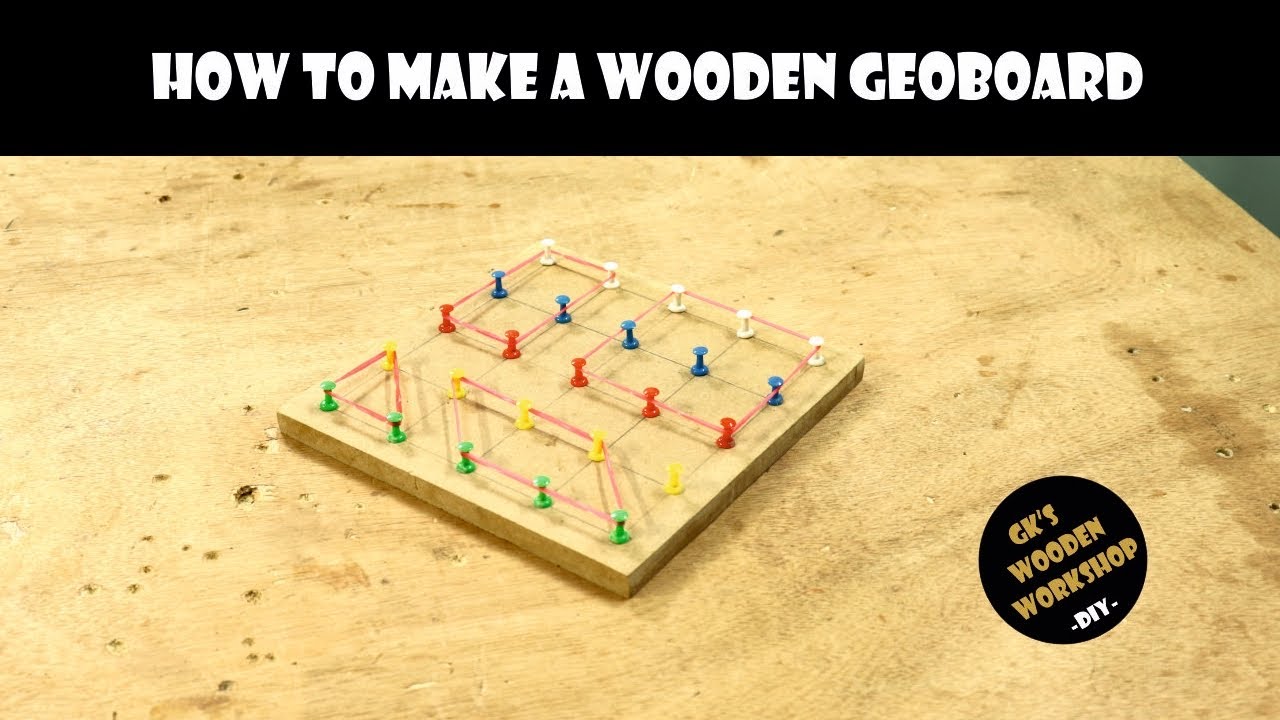 How to Make a Geoboard I Diy Geoboard | DIY | GK's Wooden Workshop