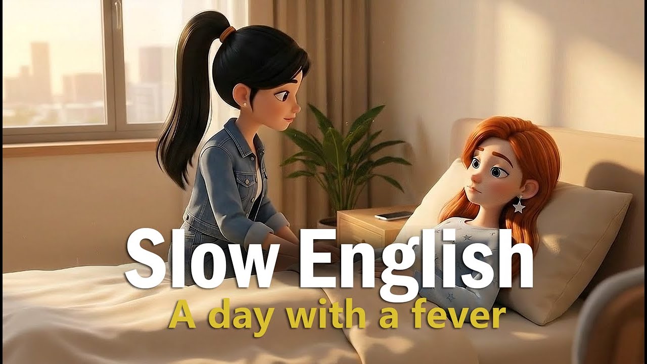A day with a fever 🤒  | Easy English Listening Practice (A2 Level)