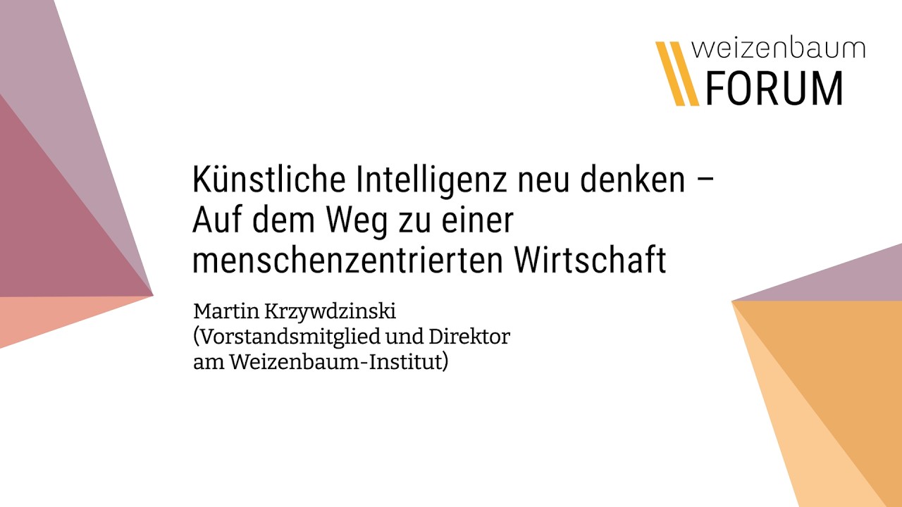 Weizenbaum-Forum Jan 26 | Impuls Martin Krzywdzinski zu 