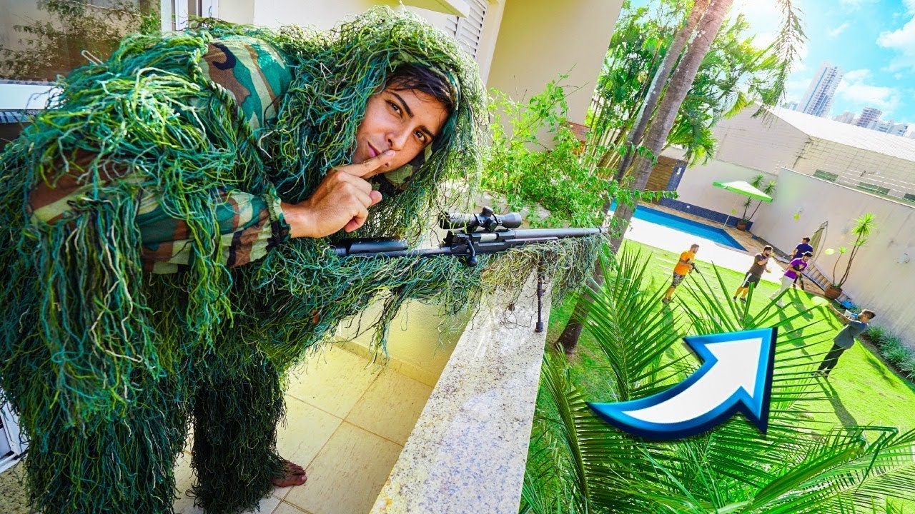 ATIREI NOS MEUS AMIGOS ESCONDIDO DE SNIPER 3