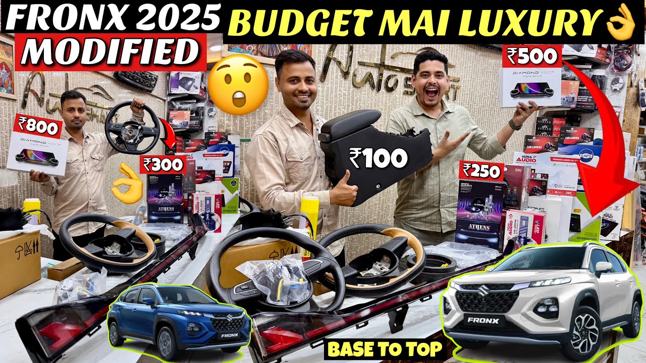 2025 MARUTI FRONX- 100% GENUINE ACCESSORIES😱| MARUTI FRONX MODIFIED 2025🔥| FRONX OEM ACCESSORIES😍