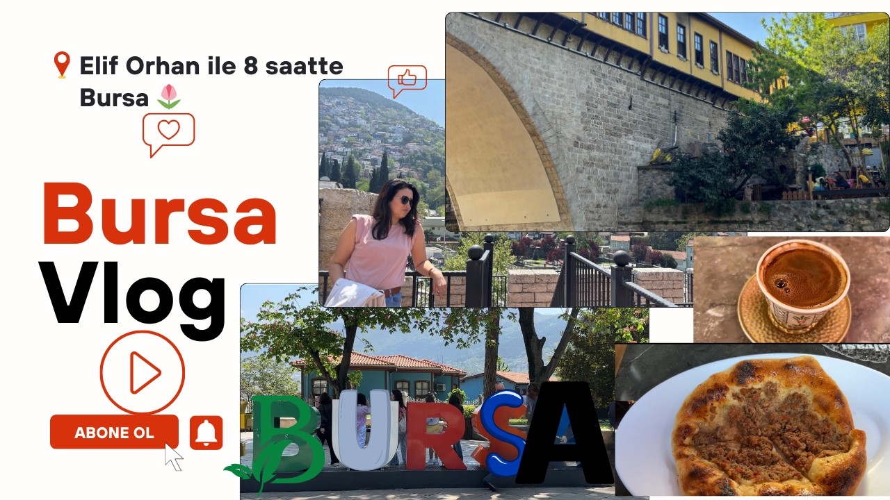 Bursa Gezi Rehberi/ İlk Gezi Vlog / 8 saatte Bursa merkezde nerelere gidilir ,ne yenir?/Bursa Gezisi