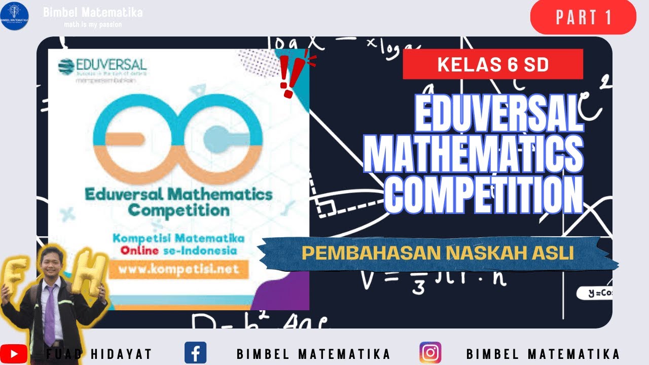 Pembahasan Eduversal Mathematics Competition (EMC) Kelas 5 & 6 SD Penyisihan Tahun 2019 - Part 1